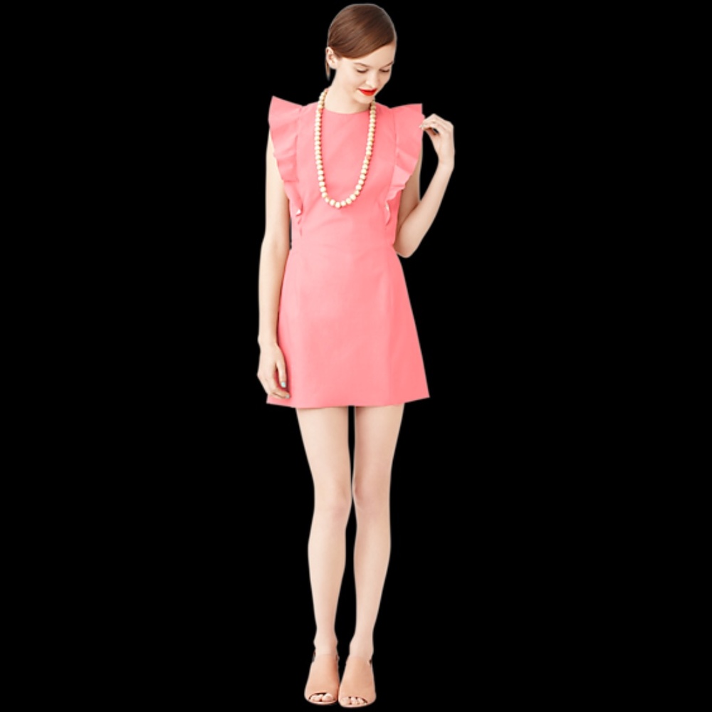 KATE SPADE SATURDAY Peachy Coral Mini Dress SZ4